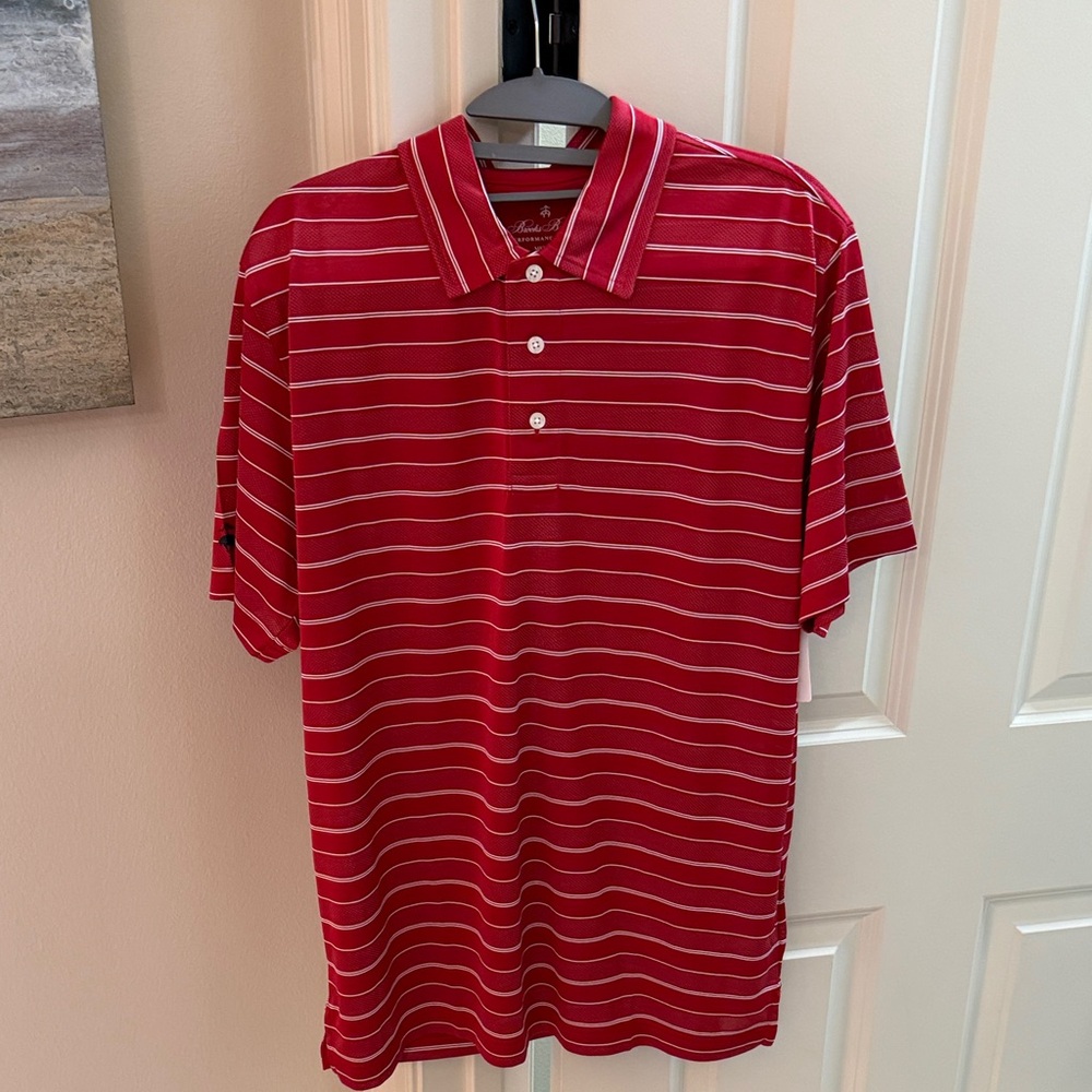Red Striped Polo Shirt